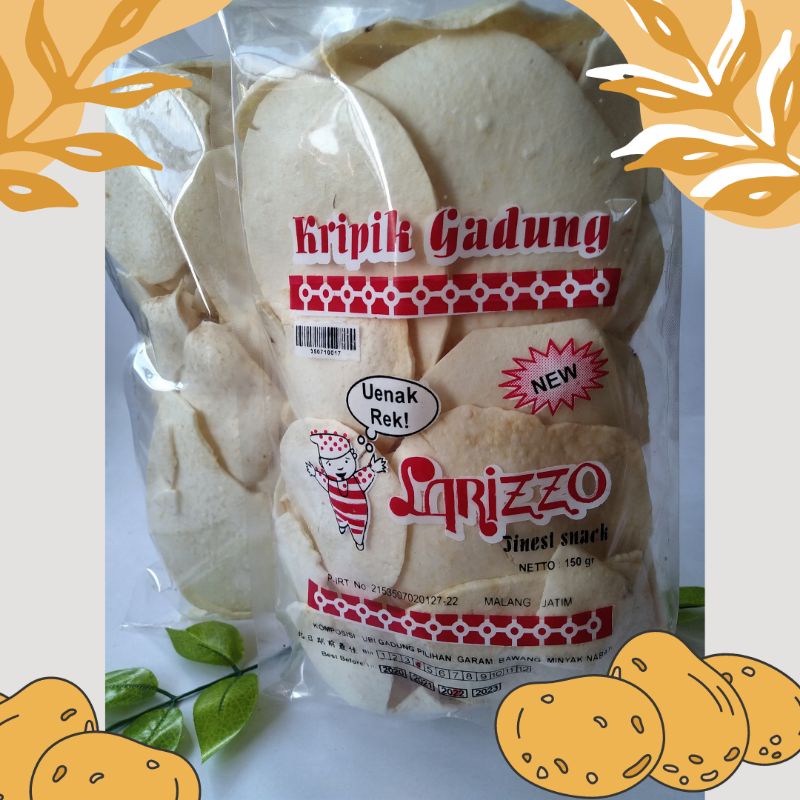 

Keripik Gadung Gurih Renyah 1kg mentah