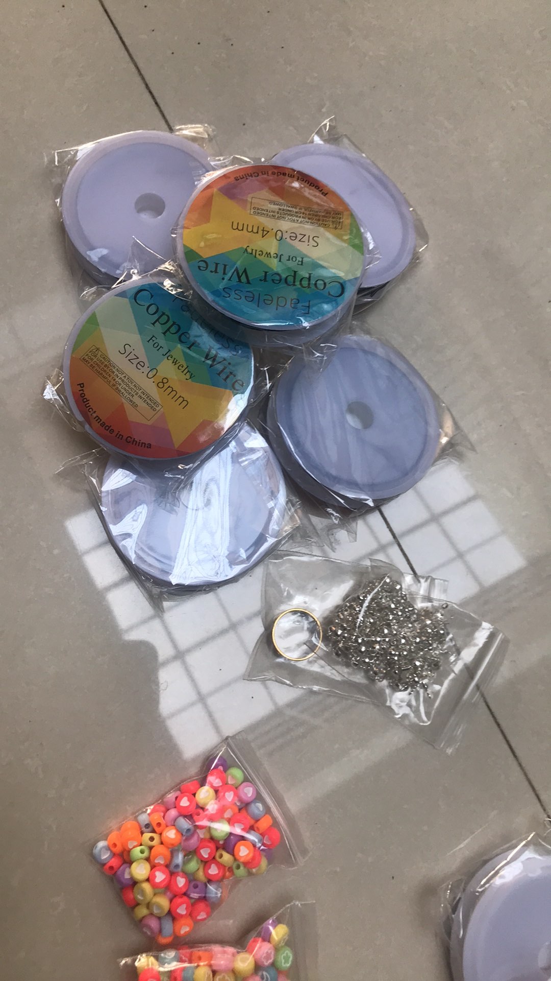 Kawat Tembaga Warna Emas Ukuran 0.3-1.0mm Untuk Membuat Perhiasan Diy