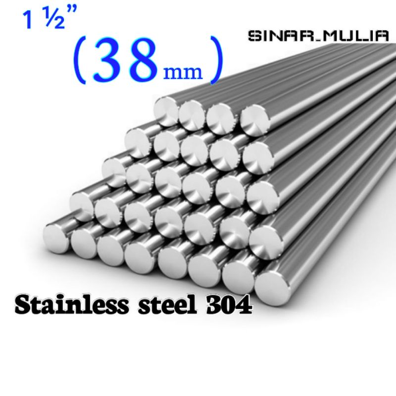 as stainless 304 diameter 38mm x 150cm