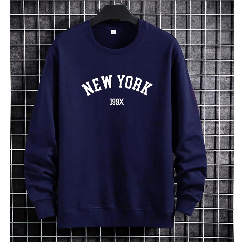 BISA COD / ALIPIO FASHION - BAJU SWEATER NY 199X / sweater keren / sweater terbaru