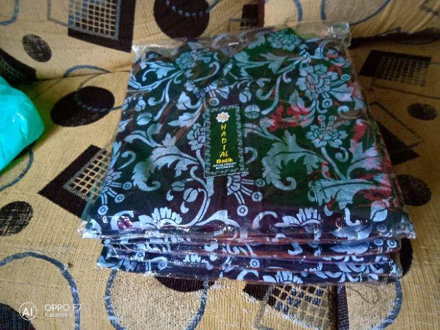 Kemeja Batik Katun Pria, Hem Batik Kerja Kantor Lengan Pendek Motif Acak (hkt001) Batik Alhadi