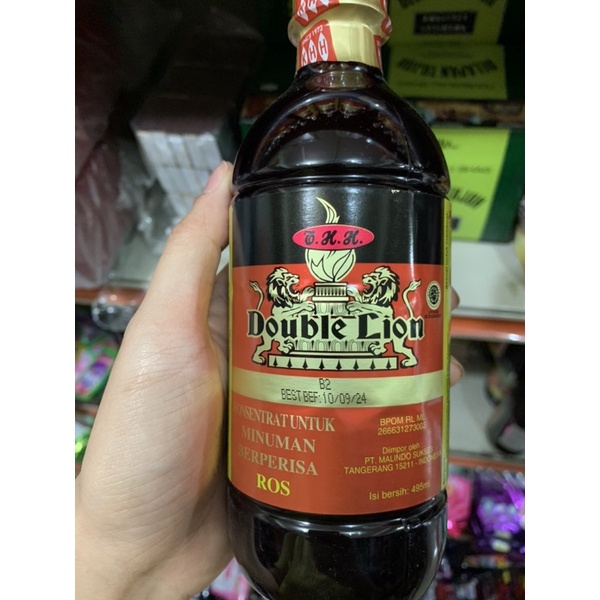 

Double Lion / Induk Sirup (Ros) 495ml