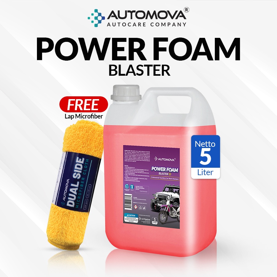 TOUCHLESS SHAMPOO (TANPA SENTUH) AUTOMOVA POWER FOAM BLASTER (5 LITER)