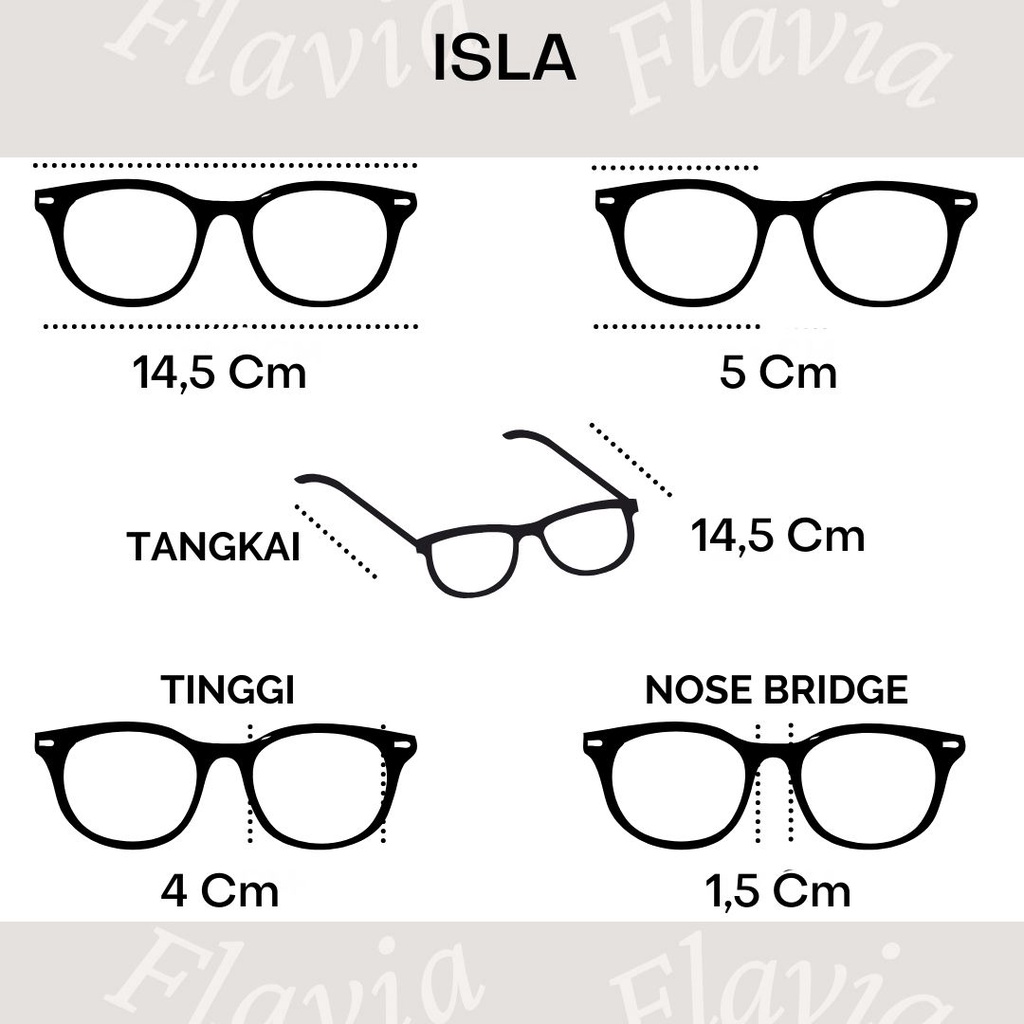 Flavia Eyewear - Kacamata Isla Cat Eye Acetat (custom minus, photochromic, blueray, bluechromic dan photobrown)