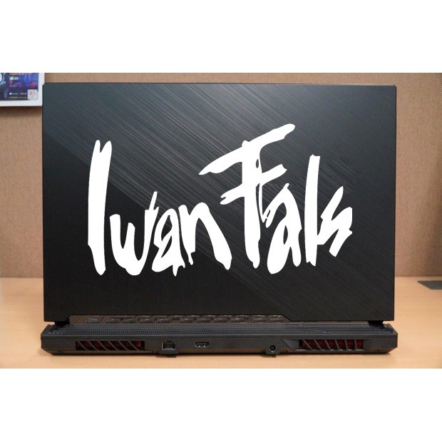 stiker laptop iwan fals custom cutting stiker