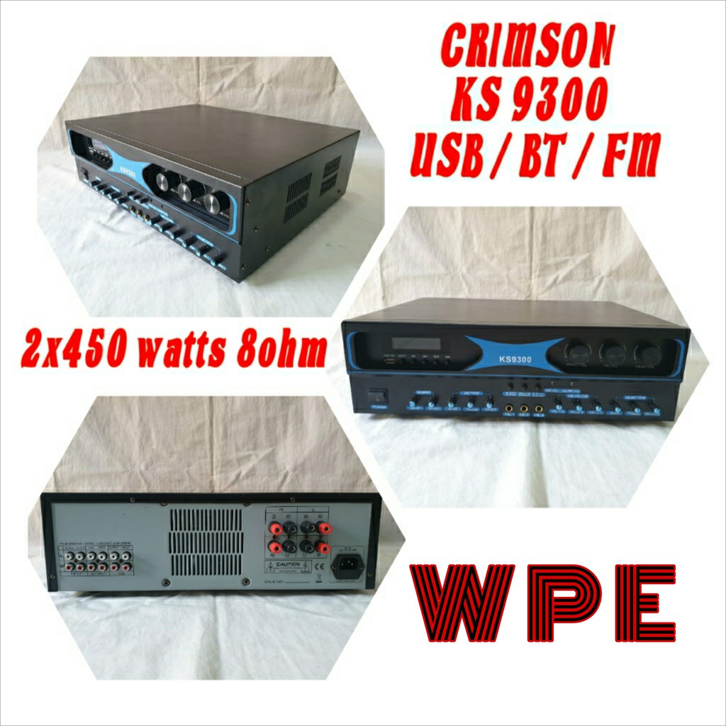 amplifier crimson ks9300 original ks 9300 2x450watt