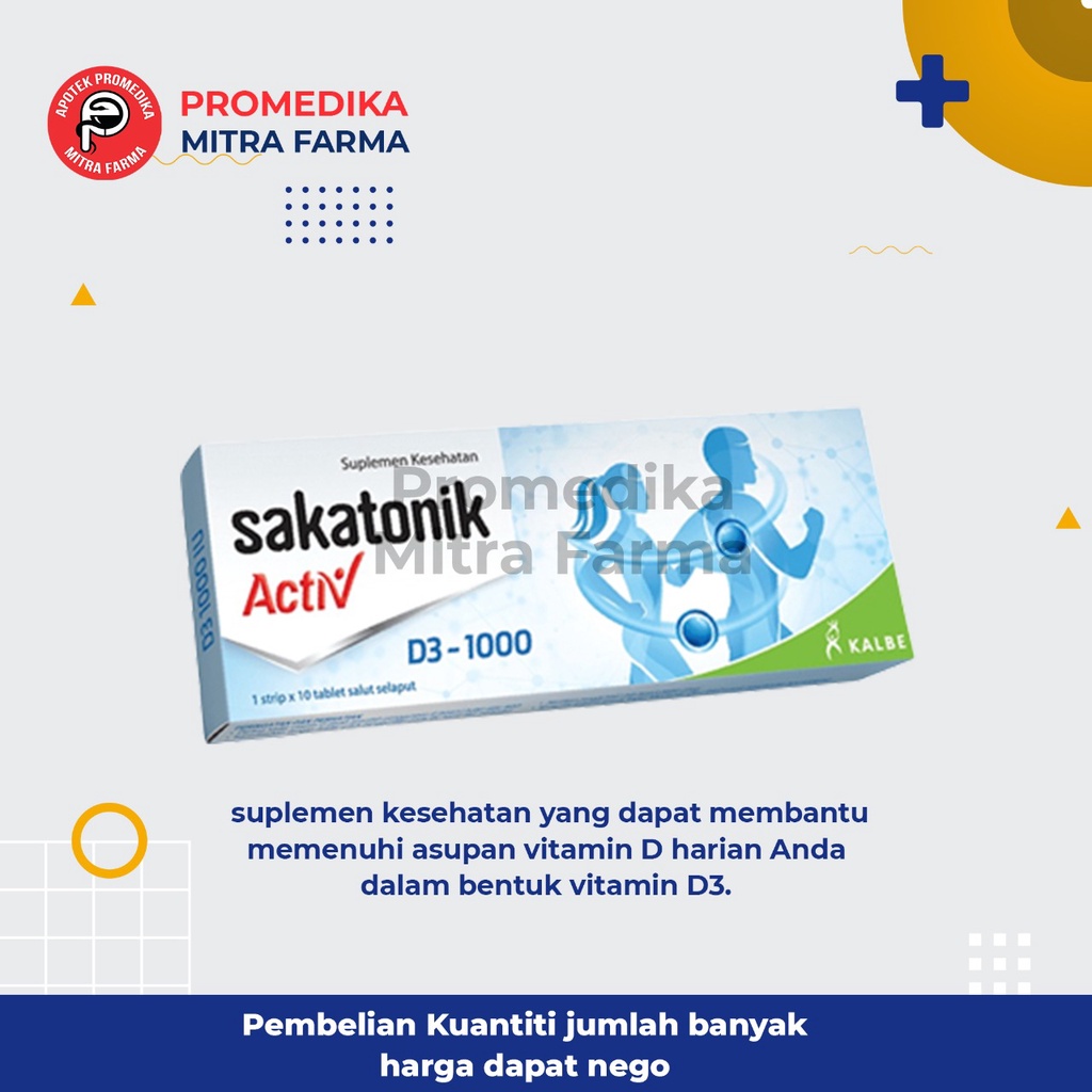 Sakatonik Activ D3-1000 IU / Strip / Vitamin D3 1000 IU