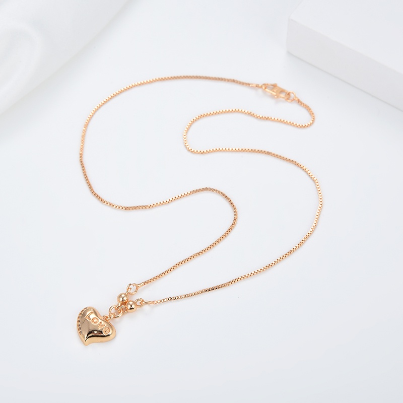 kalung titanium wanita emas muda model korea murah anti karat panjang asli silver nama selamanya 56n