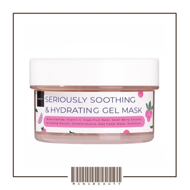 Scarlett Whitening Seriously Soothing &amp; Hydrating Gel Mask original bpom