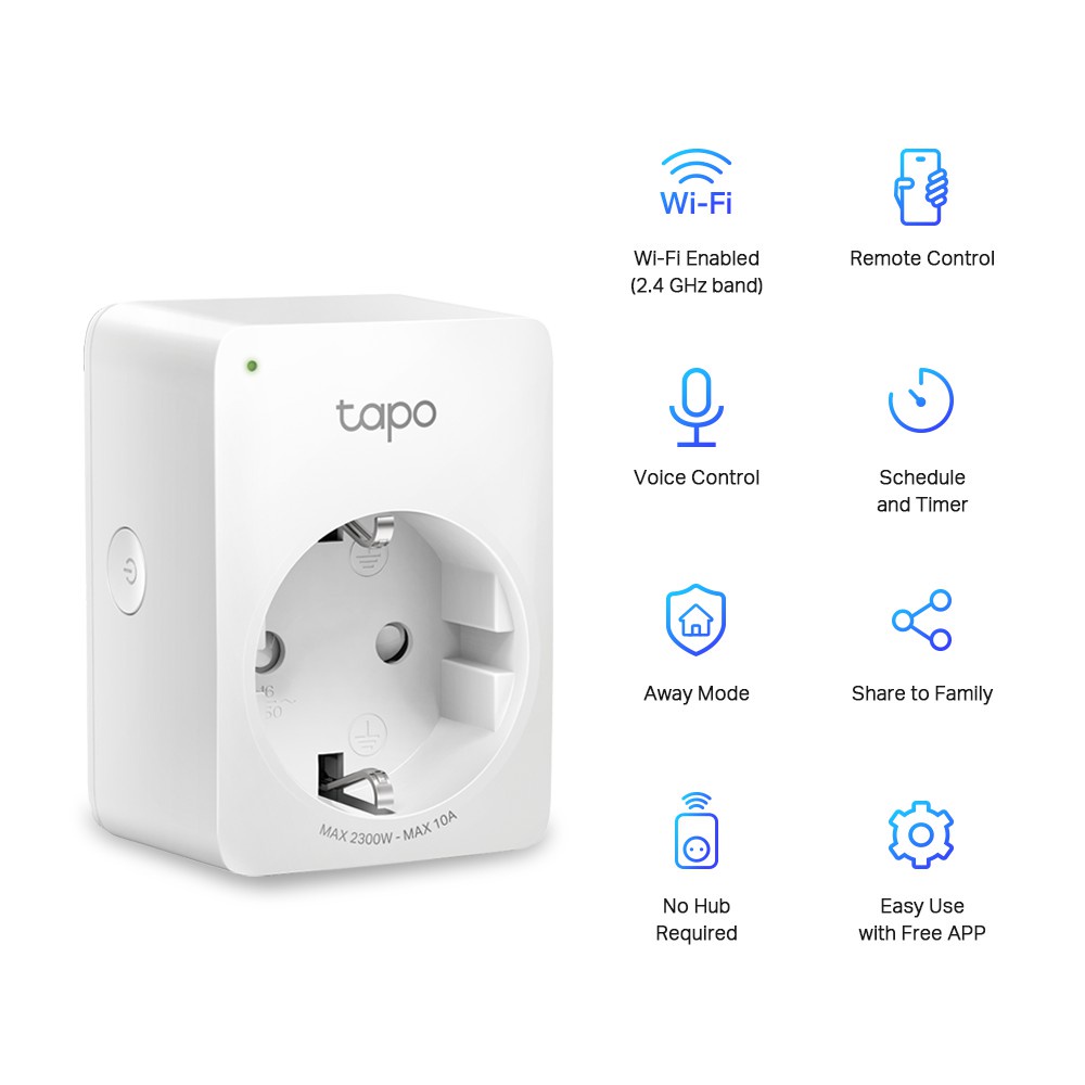 TP-Link TAPO P100 Mini Smart WiFi Socket - TP Link TAPO P 100