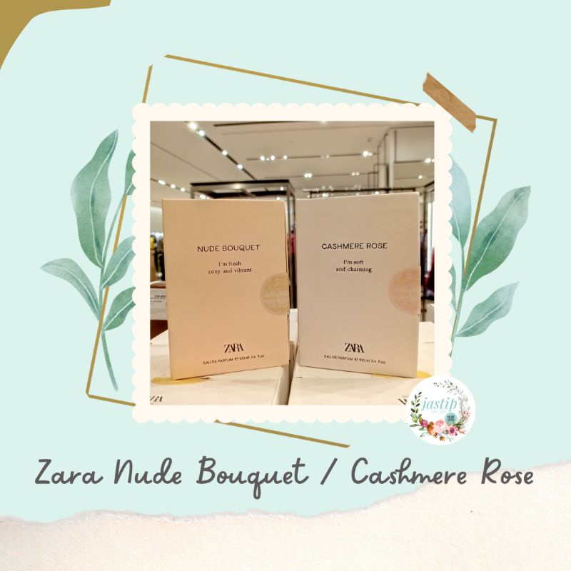 Parfum cewek Original ZARA Cashmere Rose / Nude Bouquet - parfum wanita luxury EDP dupe Gucci Flora