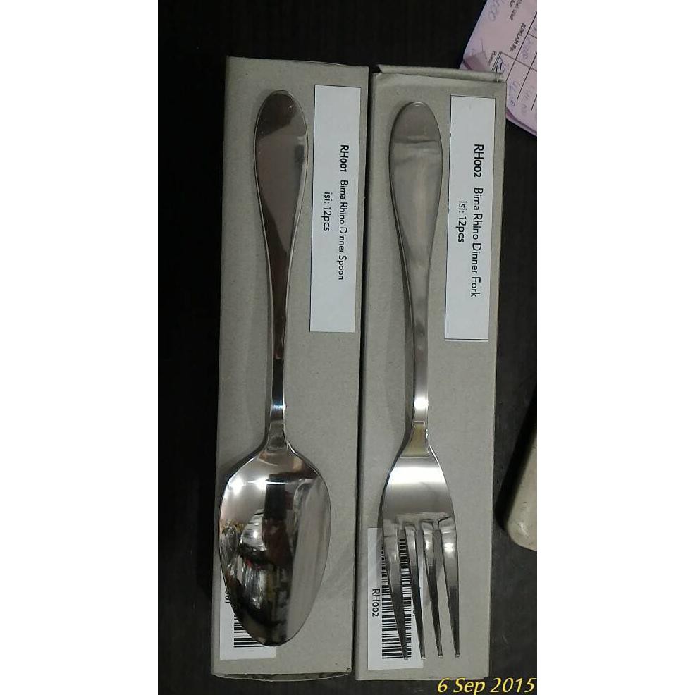 MOBA BIMA RHINO GARPU/SENDOK STAINLESS - SENDOK MAKAN 6MZS