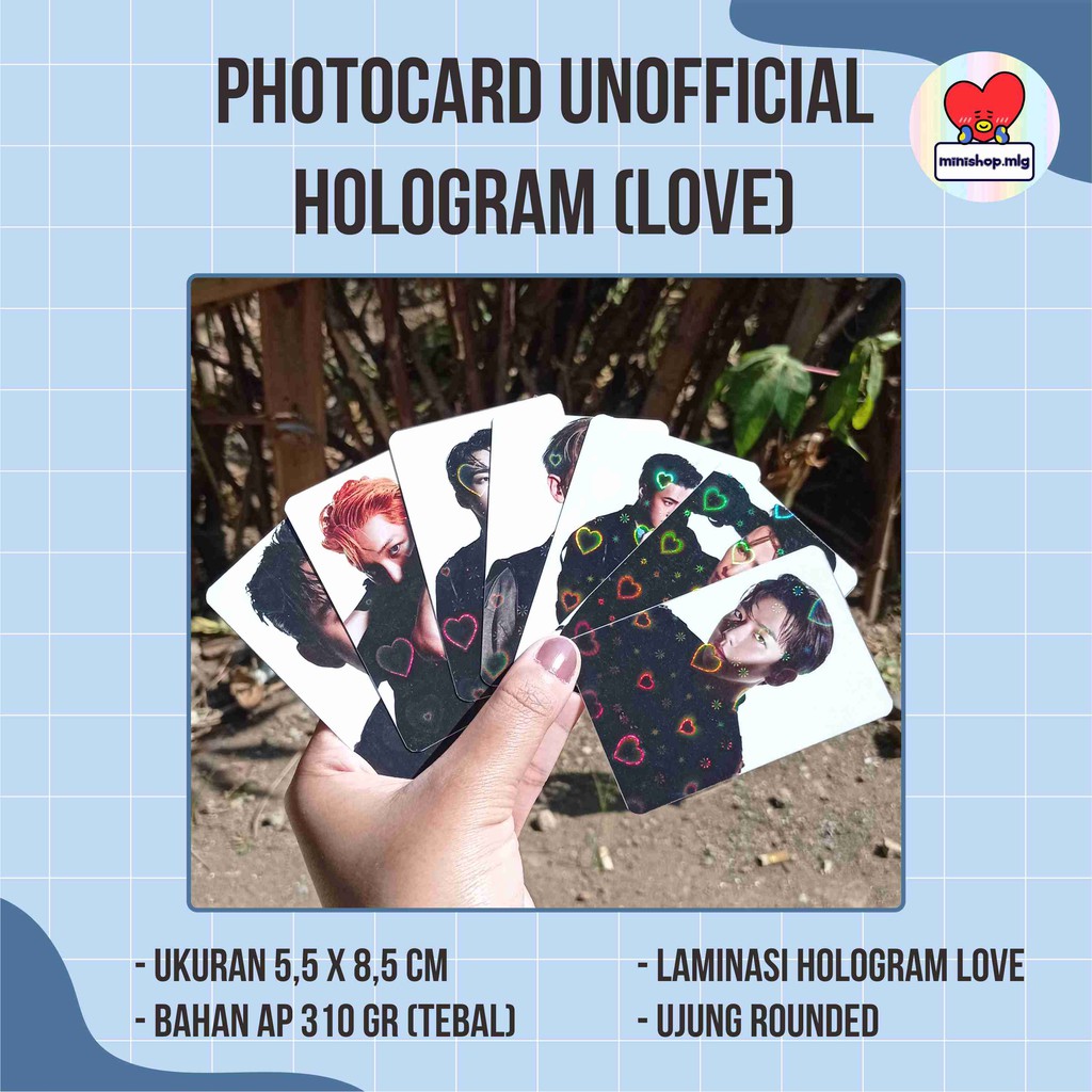 (UNOFF) PHOTOCARD EXO DON'T FIGHT THE FEELING - PHOTOCARD HOLOGRAM EXO DFTF