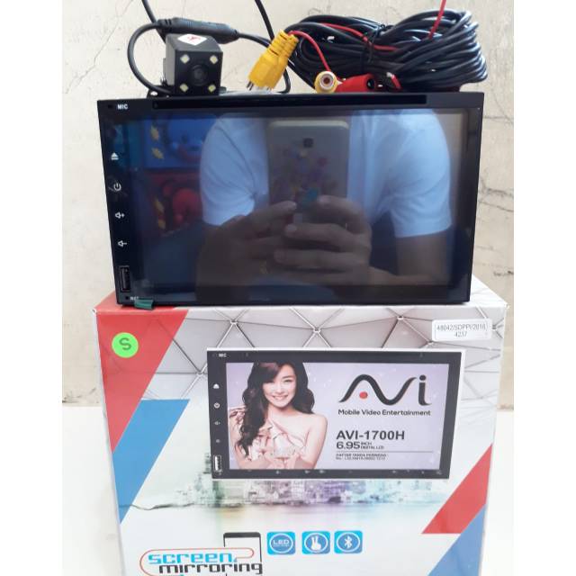 Head unit double din avi 1700H mirror link mp4
