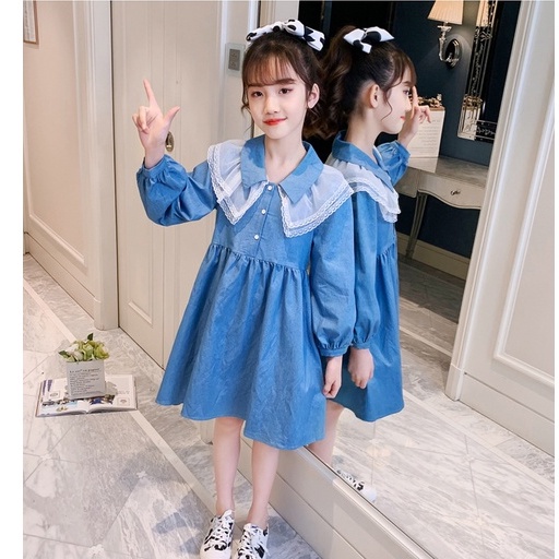 DR8-Dress Anak Remaja Besar Tanggung Perempuan Fashion Korea Jeany