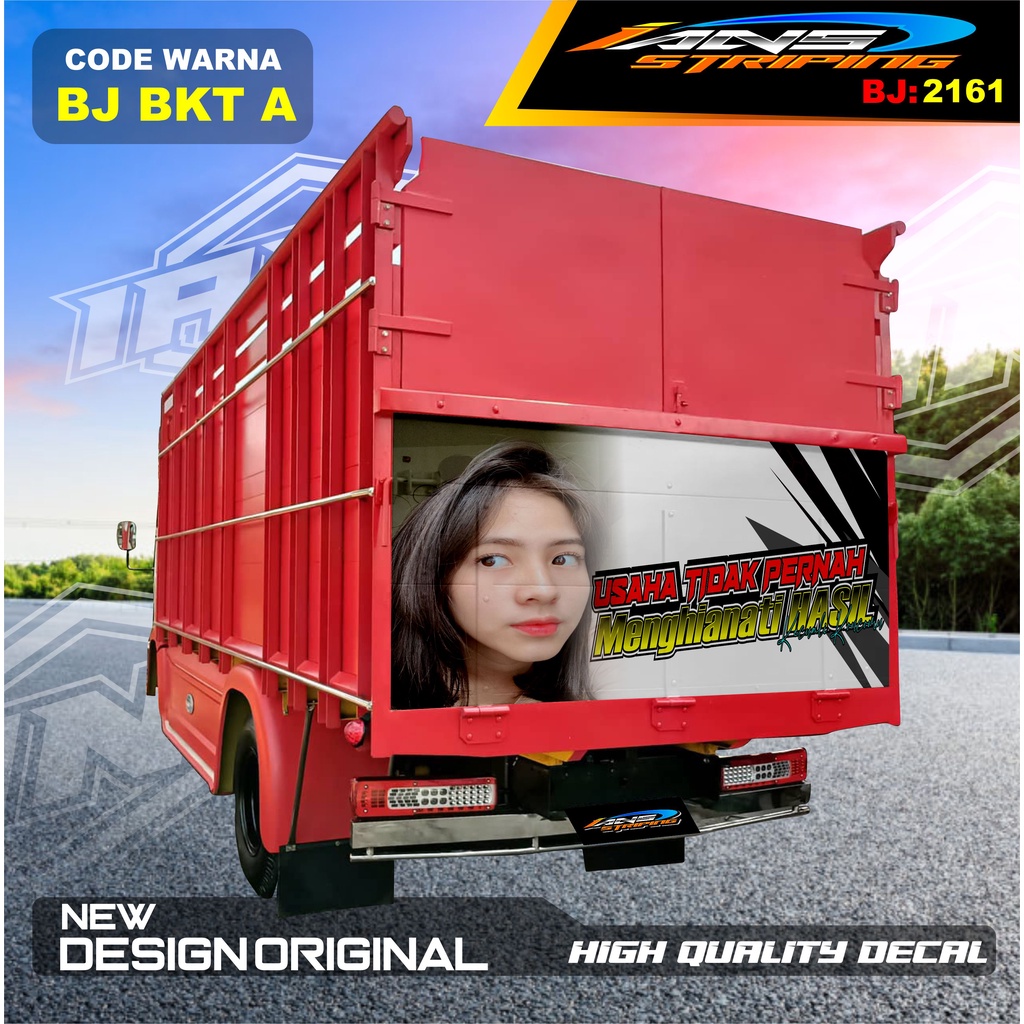 STIKER VARIASI BAK BELAKANG TRUK CANTER / STIKER BELAKANG TRUK RAGASA,UMPLUNG / STIKER BAK BELAKANG TRUK DINA,FUSO