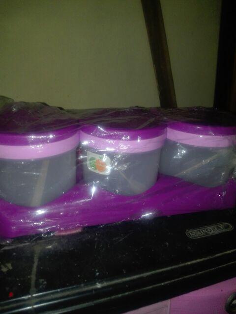 Tempat Bumbu Isi 3 Bulat Tgm1076