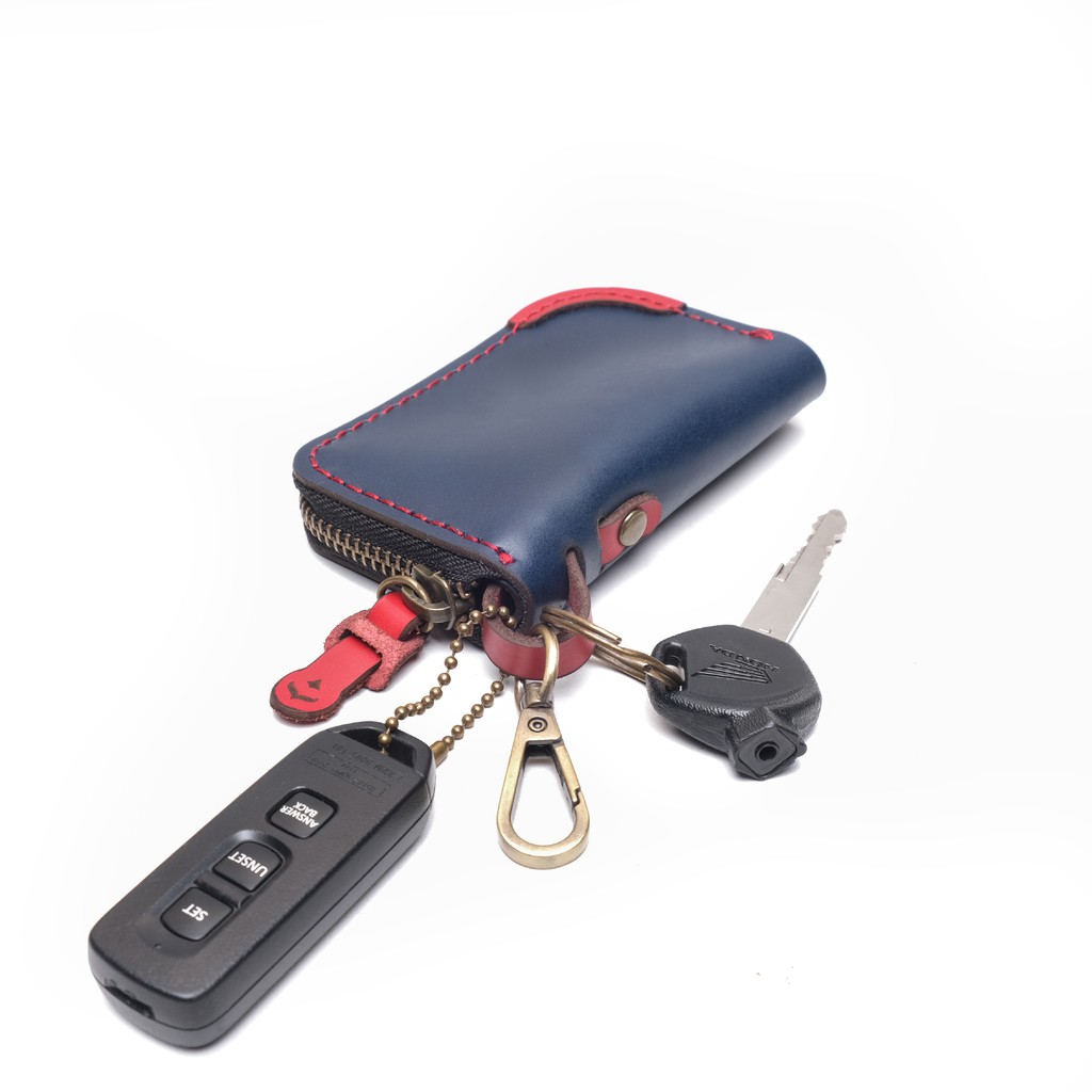 Dompet STNK kulit asli Motor Mobil Gantungan Kunci Keyless PKC1156