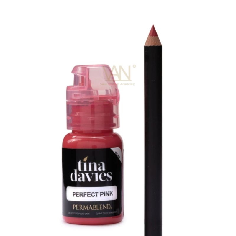 Tinta Permablend X Tina Davies Lip Duo - Perfect Pink Original Made in USA 15ml