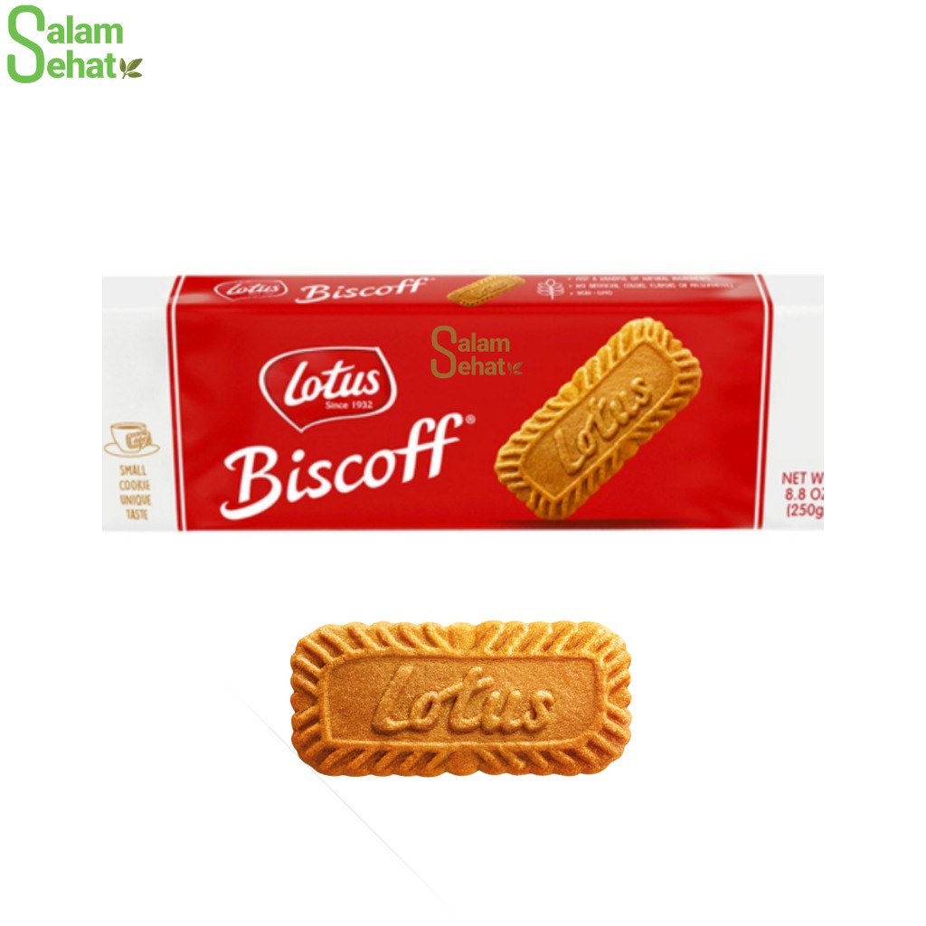 

Lotus Biscoff Biskuit Karamel - Caramelized Biscuit 250Gr (32Pcs)