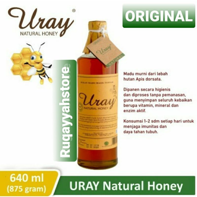 

uray madu hutan murni 875gr atau 640ml