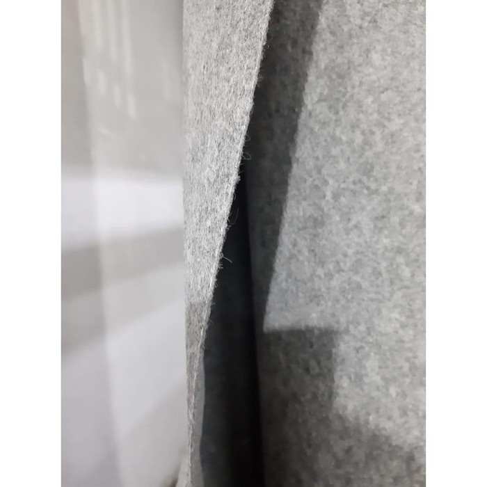 BAROKAH Karpet Wool Meteran 0,5  x  2 m, Bludru Bulu, Brudru Pameran Tebal-GREY