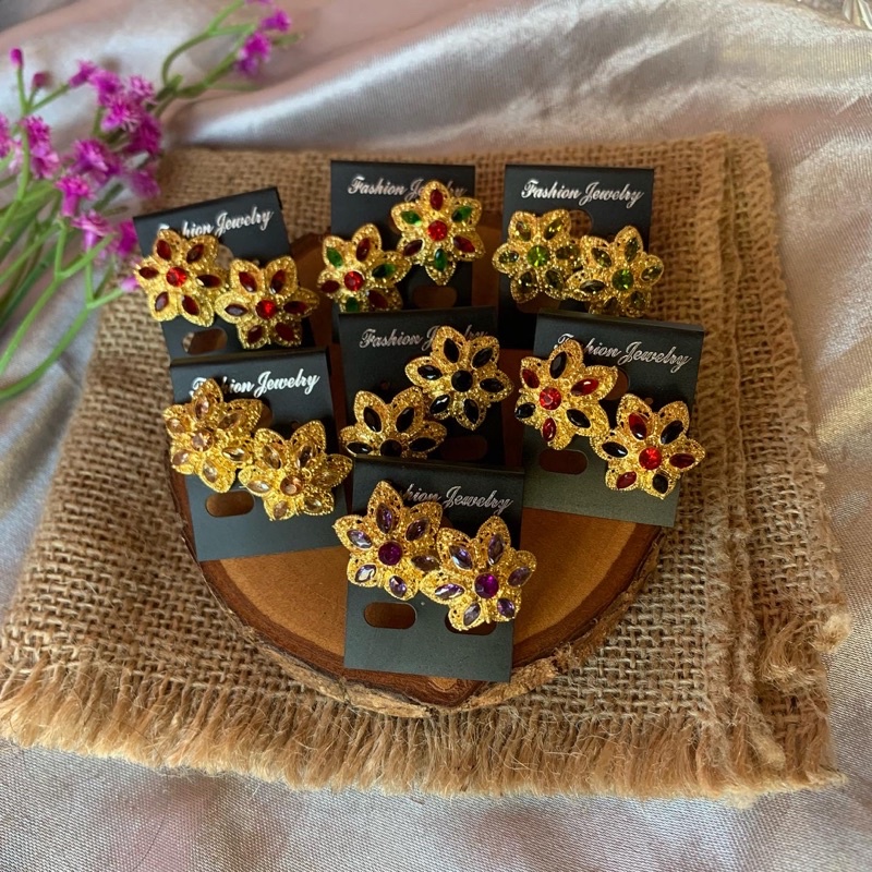Anting Alpaka Bintang/anting subeng/anting Bali