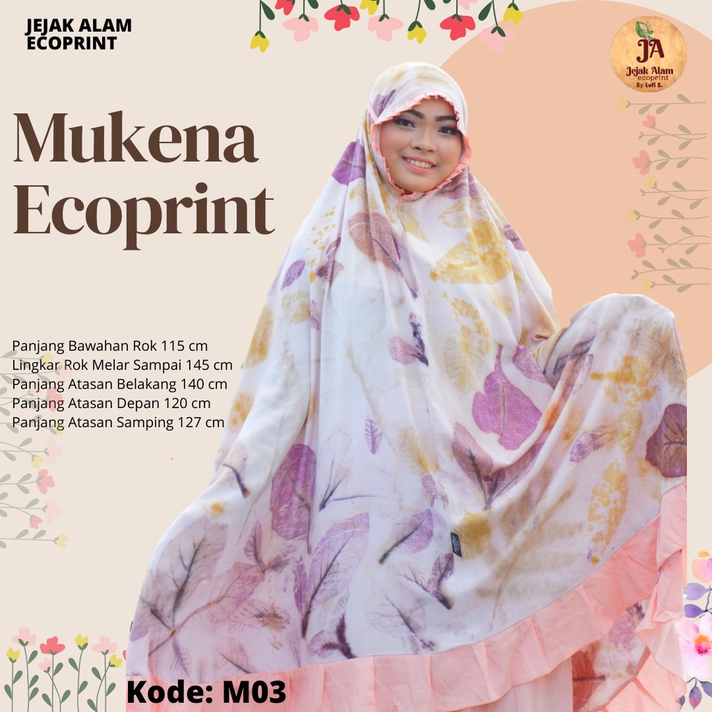 Mukena Ecoprint/Mukena Bali/ Mukena Batik