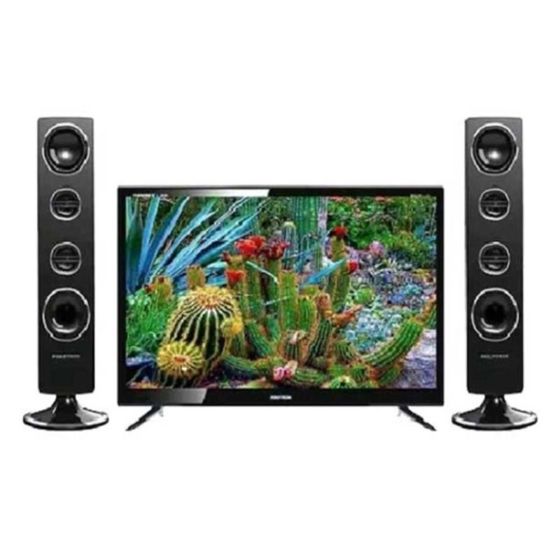 Polytron 24TV0855 LED 24 Inch DVBT2 HD Ready Tower Speaker New 2021 PLD24TB0855 Garansi Resmi