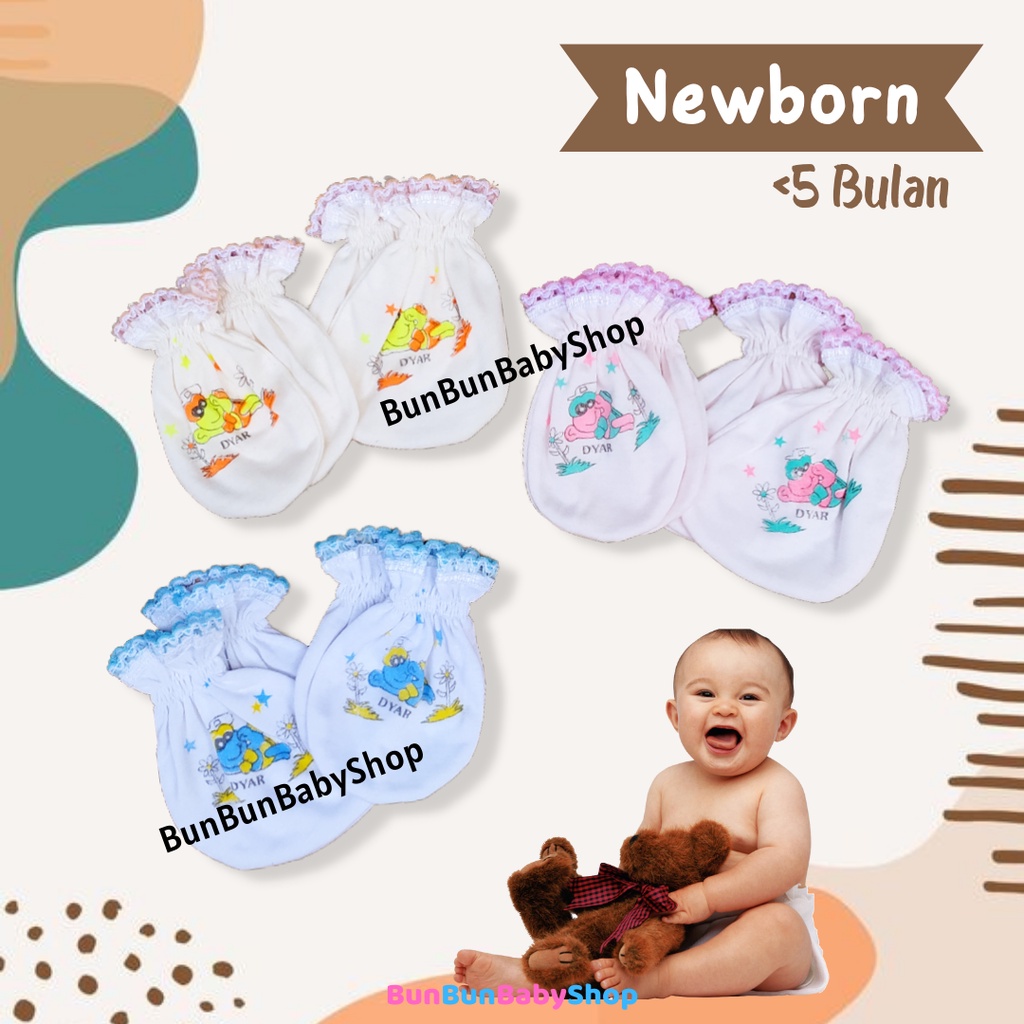 Sarung Tangan Bayi New Born Kaos Kaki Perlengkapan Baby Baru Lahir Newborn Baju Pakaian Peralatan Perawatan