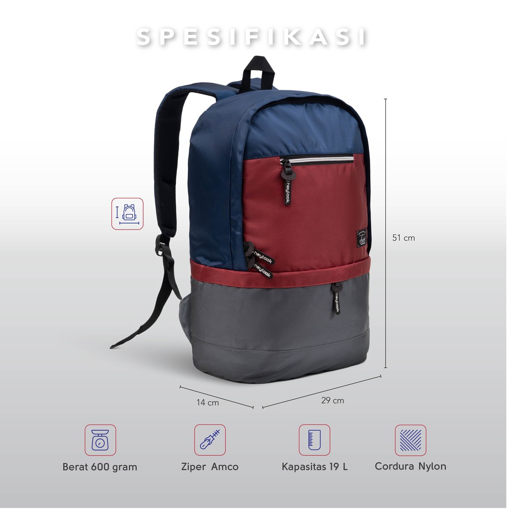 [BISA COD] Tas Ransel Laptop punggung Backpack Outdoor Waterproof Tas Ransel Sekolah Kuliah Distro