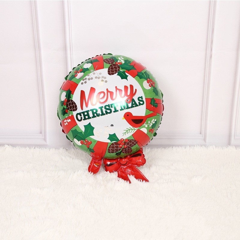 [1 Pc Pack] [ Large Christmas Foil Balloons ] [Santa Claus Reindeer snowman balloon][Snowman Santa Claus Elk Christmas Tree Decoration ][For Birthday Wedding Party Home Decor Supplies]