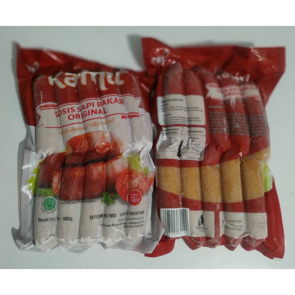 

SOSIS BAKAR KAMIL SAPI ORIGINAL 500GR