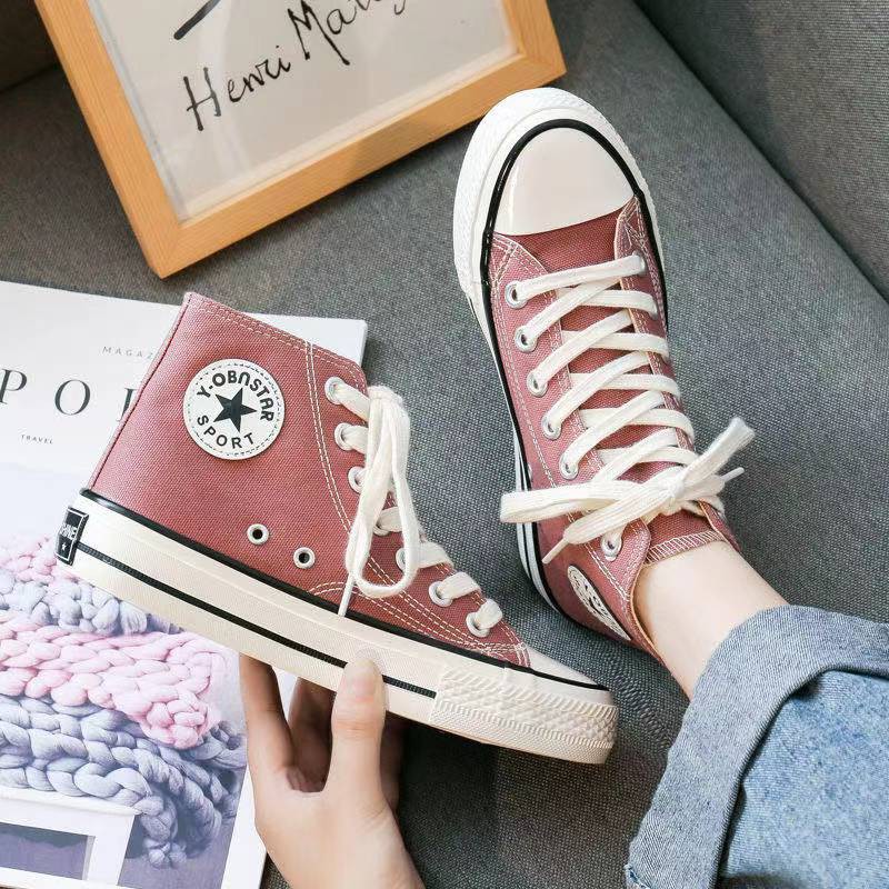 Sneakers Sepatu Wanita Sepatu Cewek  Model Tinggi Sepatu Wanita Banyak Warna Model Terbaru Modis Sepatu Sekolah Sepatu Kuliah