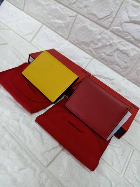 Dompet kartu lambo rgini leather import quality