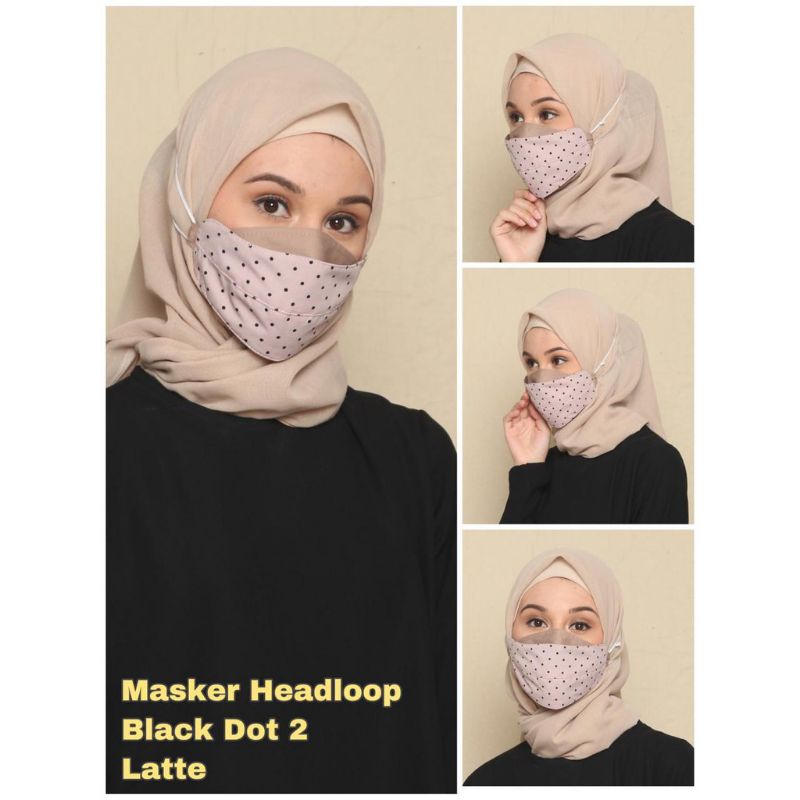 MASKER KAIN 3D MASKER HIJAB MASKER POLKODOT MASKER 3 APLY MASKEE NON MEDIS