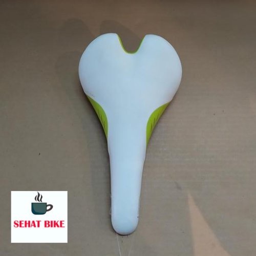 Saddle Sadel Jok Sepeda Fizik Vitesse Wing Flex White Green ORIGINAL