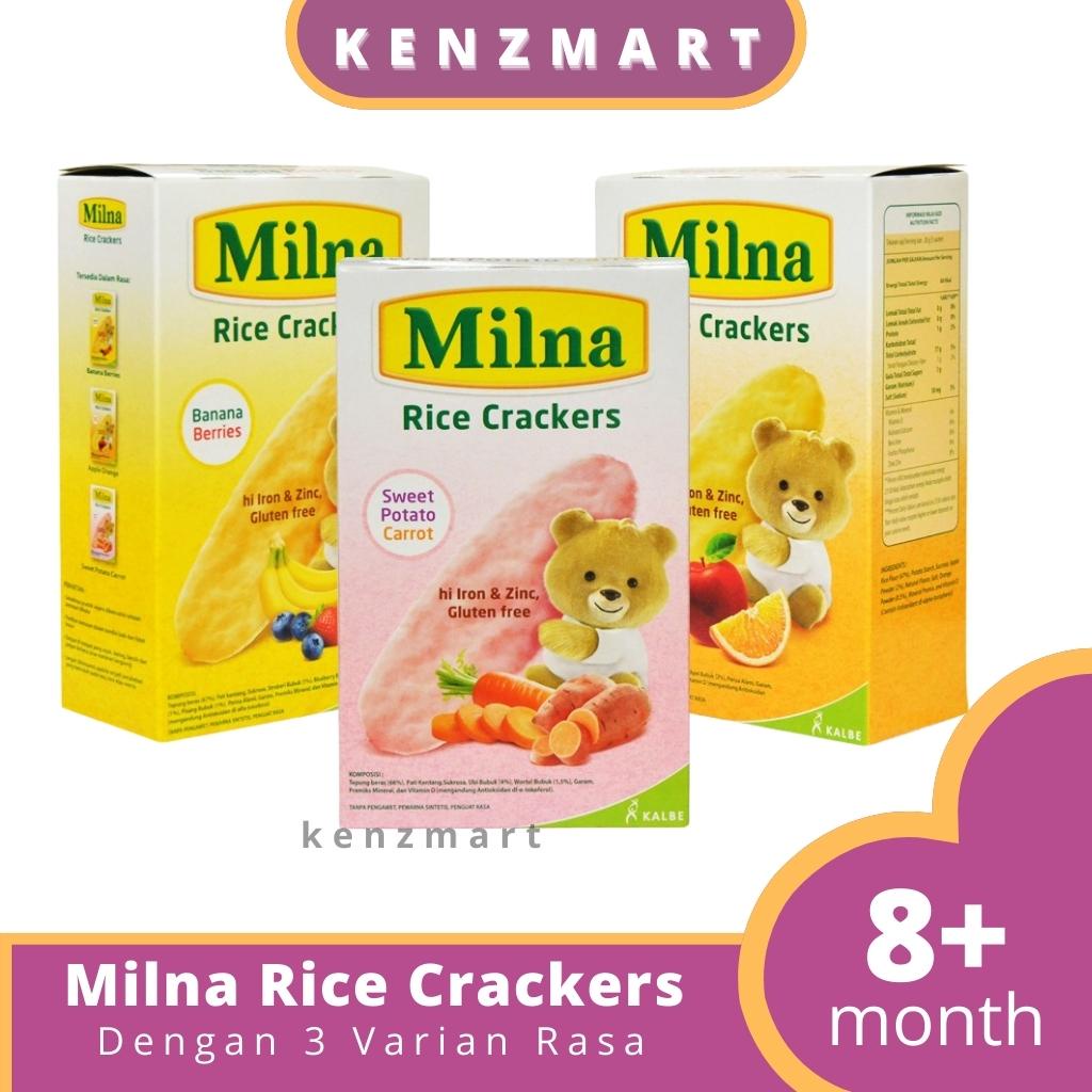 Biscuit Milna Rice Cracker 20 gr Snack Milna Crackers Camilan Bayi dr Beras Cemilan sehat untuk anak