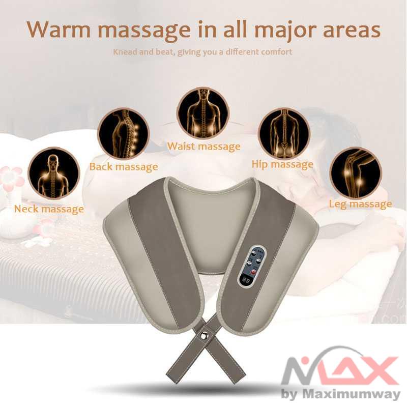 Alat Simulasi Pijat Elektrik Cervical Massage Shawl - A194 Warna Gray