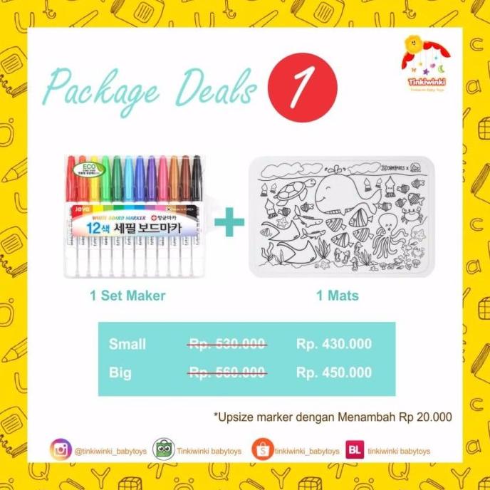 

Office & Stationery | Alat Tulis | Oh My Mats Package Deal Set 1 ( 1Maker + 1Mats ) | Best Seller