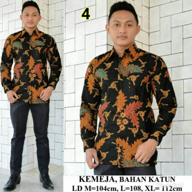Kemeja Batik Sogan Unik Baju Kerja Pria Batik