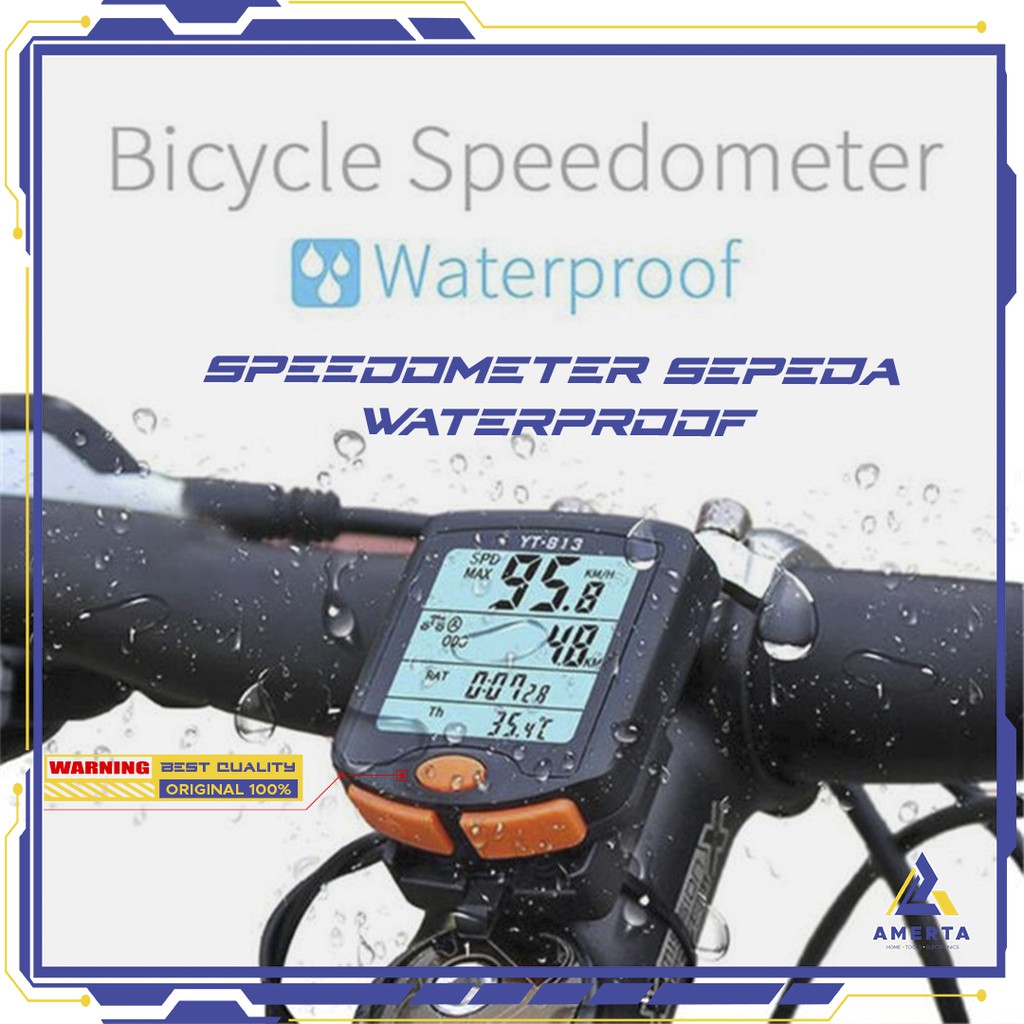 BOGEER Speedometer Sepeda Wireless Odometer LED Monitor Waterproof