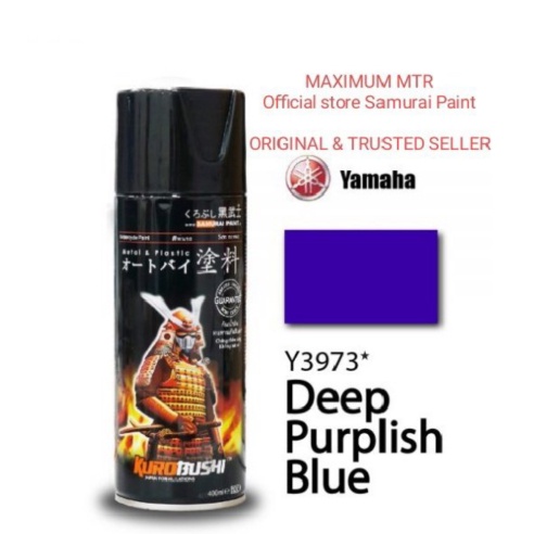Jual Samurai Paintdeep Purplish Blue Y3973*biru Yamaha Movistar-cat Semprot Aerosol Berkualitas