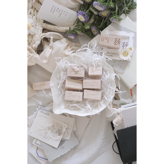 

Li Hung x Feifei Words Rubber Stamps