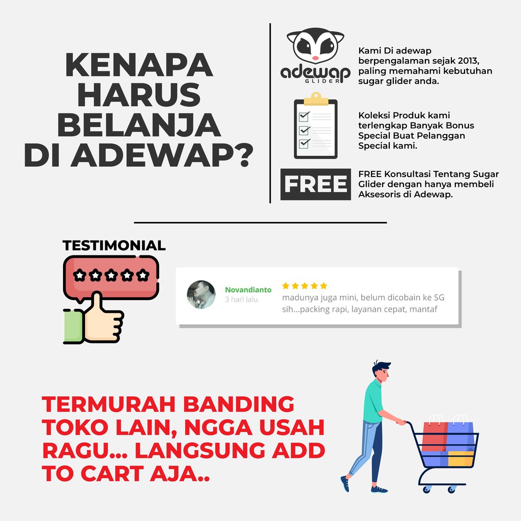 ADEWAP GLIDER Honeywap Madu Murni Sugar Glider - 30ml