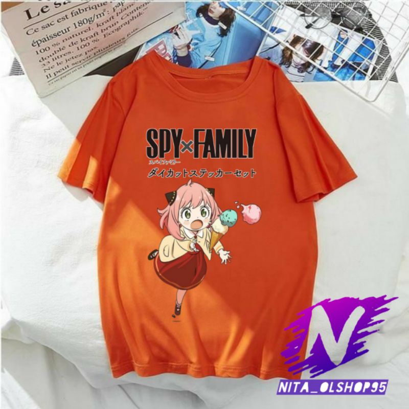 kaos anak Anya spy family baju anime anak Anya spy X family populer