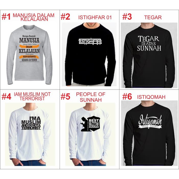 Kaos Islami Kaos Pria Kaos Kaos Islami Pria Kaos Islam Kaos Islam Ahad Kaos Islami Pria Lengan Panja