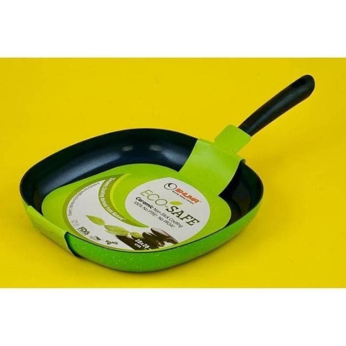 Wajan Grill Pan Shuma Eco Safe Ceramic Non Stick Coating 28 x 28 cm