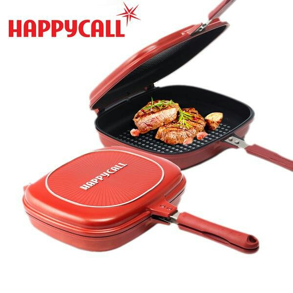 Happy Call Korean Double Side Pan-panci Double Pan Jumbo Size- 32 Cm Happy Call 32cm Jumbo-Double Pan Korea