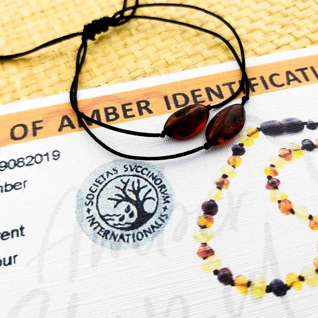 Kalung amber pereda nyeri tumbuh gigi bayi AS62 - Amber Shop